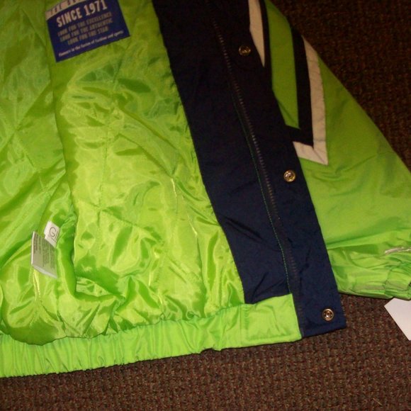 Seattle SEAHAWKS Starter Hooded Jacket S M L XL 2X - Picture 10 of 12